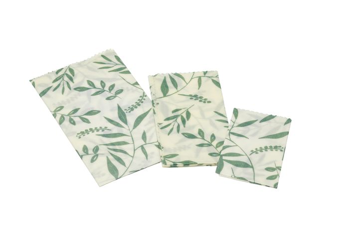 Natural Elements Vegan Food Wrap, Reusable Non PVC Beeswax Free