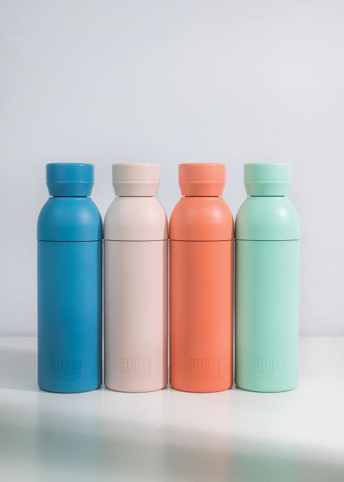 BUILT Planet Bottle, Eco Friendly Recycled Water Bottle, 500ml