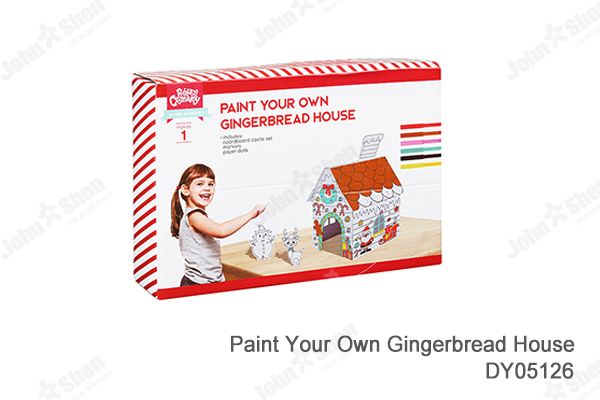 Paint Your Own Gingerbread House