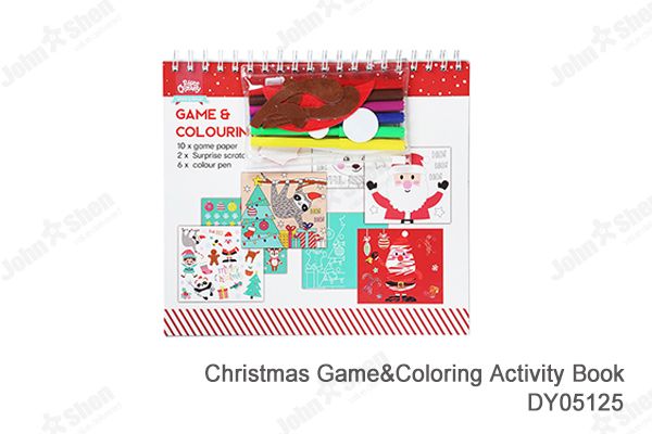 Christmas Game & Coloring Activity Book