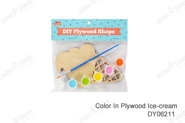 Color In Plywood Ice-Cream