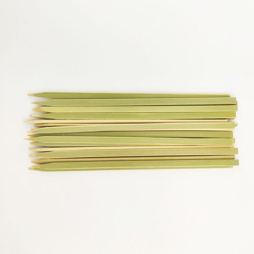 Bamboo Green Flat Skewers Picks Sticks