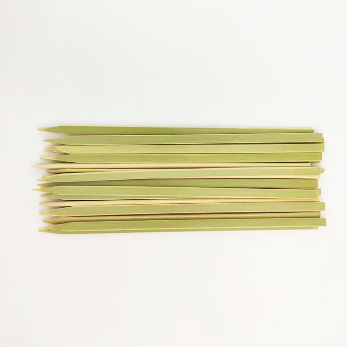 Bamboo Green Flat Skewers Picks Sticks