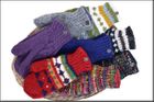 WRISTWARMERS, MITTENS, GLOVES.  Colourful, warm and traditional/trendy.  Many colour matches available in hats and headbands.