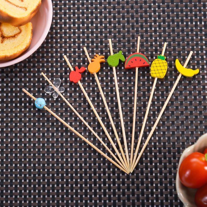 Bamboo Party Picks  Beads Picks