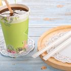 Wooden Coffee Stirrer Paper wrapped