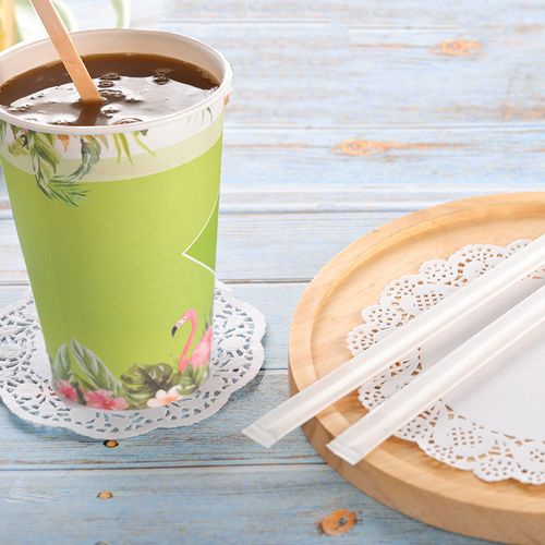 Wooden Coffee Stirrer Paper wrapped