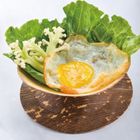 Disposable bamboo shell leaves plate