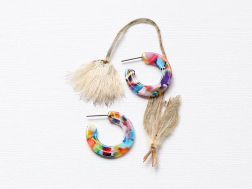 Jessica Tiny Cut Out Hoop Earrings 2319