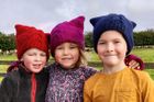 CHILDREN'S.  A limited, but necessary selection of simple woollen warmers for youngsters (or those of us with delicate sized heads!)