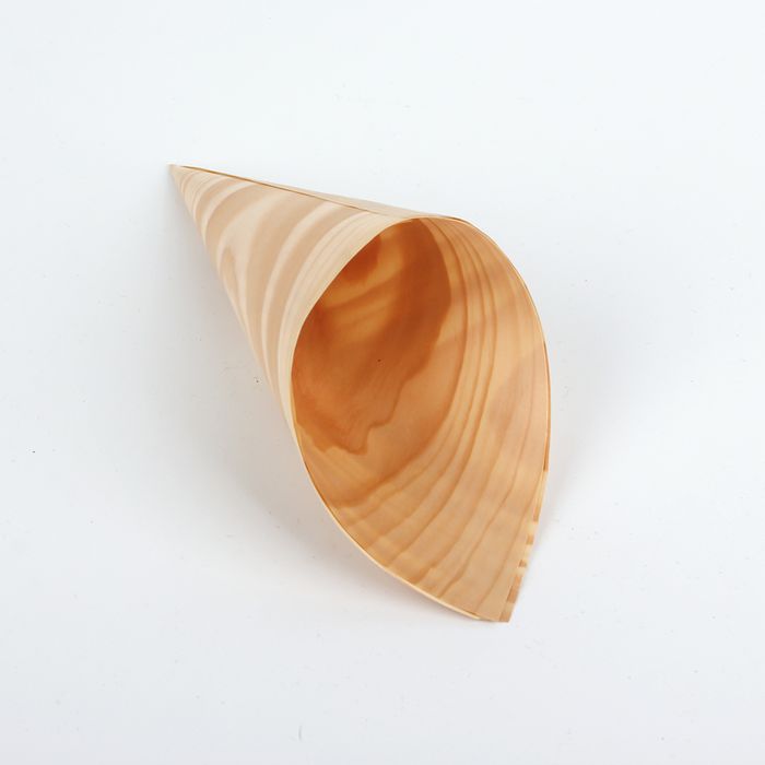 Disposable Wooden Cone Boat