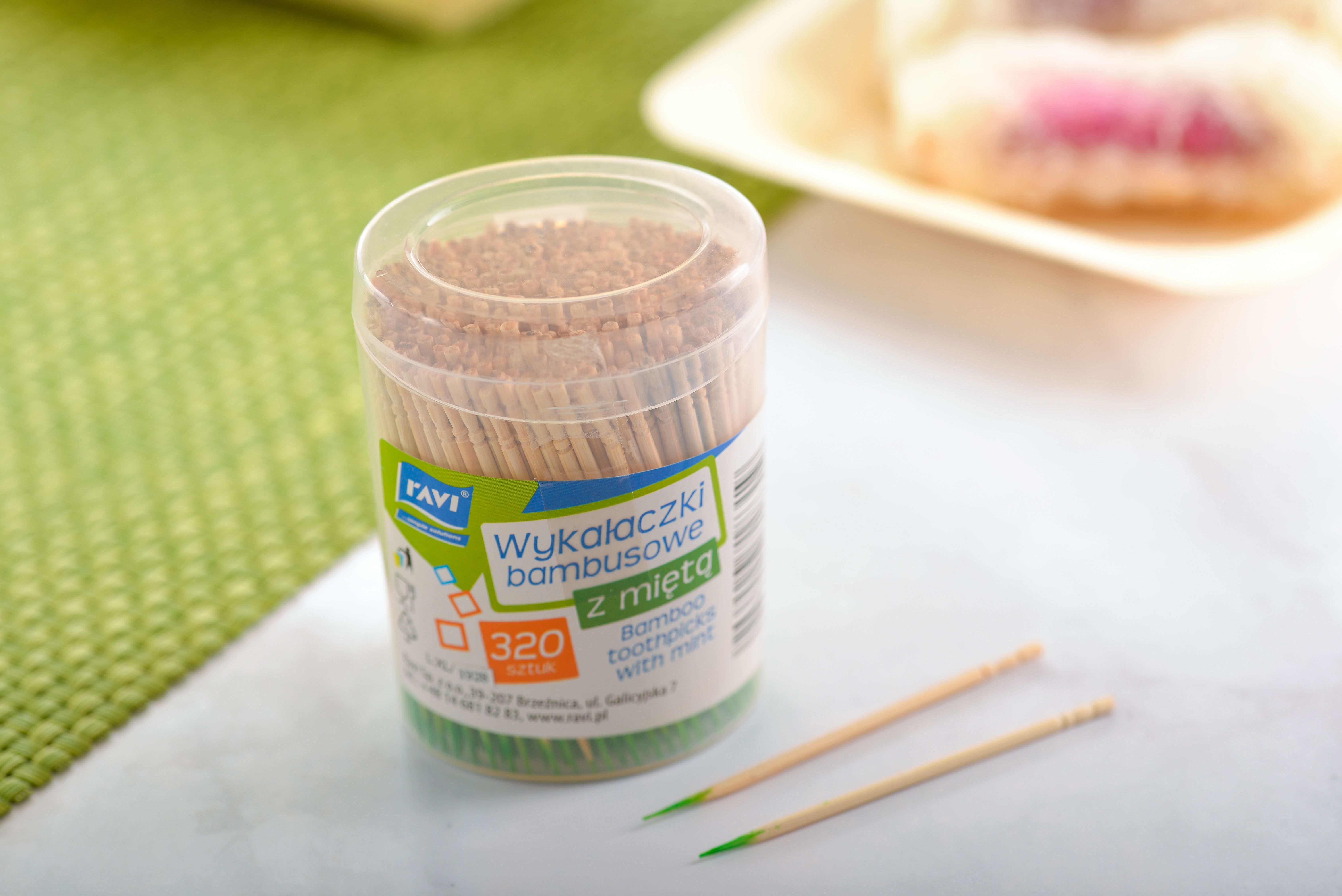 Wooden Toothpicks with Mint