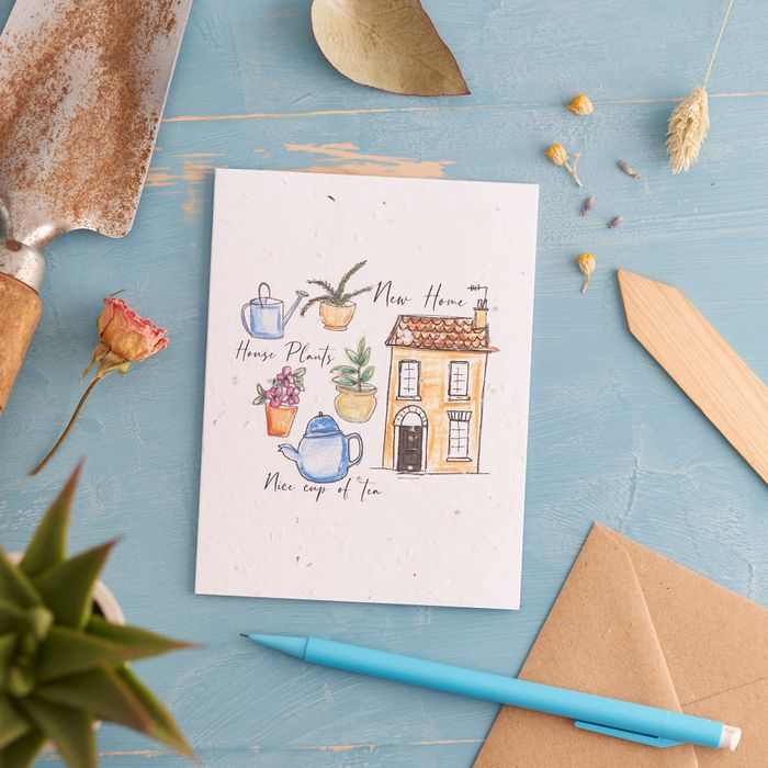 House and Home Flower seed cards