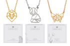Dynami Collection Geometric Animal Necklaces
