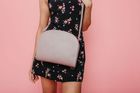 Silver Half Moon Cross Body Bag