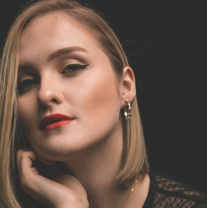 Delilah Star Hoop Earrings