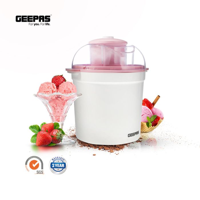 Geepas Ice Cream Maker Machine with Detachable Mixing Paddle 1.7L