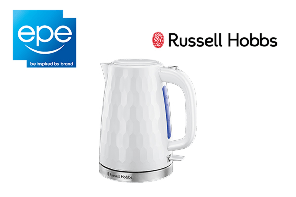 Russell Hobbs Honeycomb Kettle White Spring Fair 2021 The Uk S No 1 Gift Home Trade Show