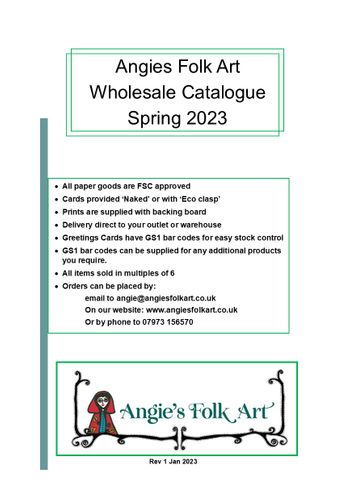 Angies Folk Art Spring 2023 catalog