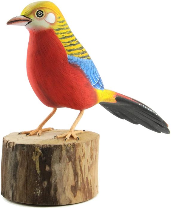 Golden Pheasant Wooden Bird