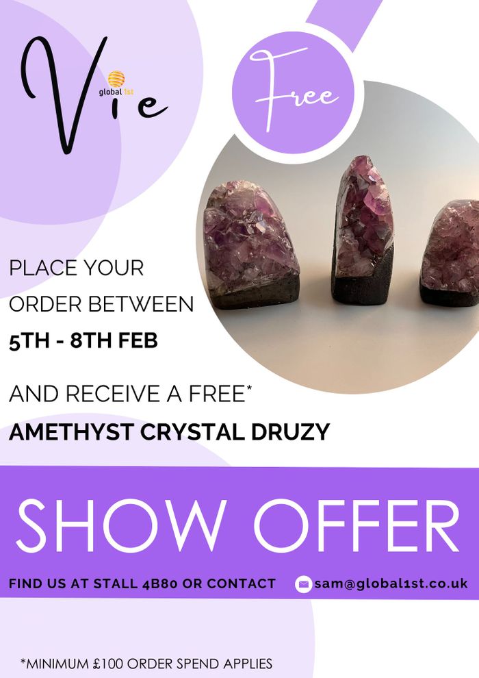 SHOW OFFER EXCLUSIVE - FREE AMETHYST DRUZY
