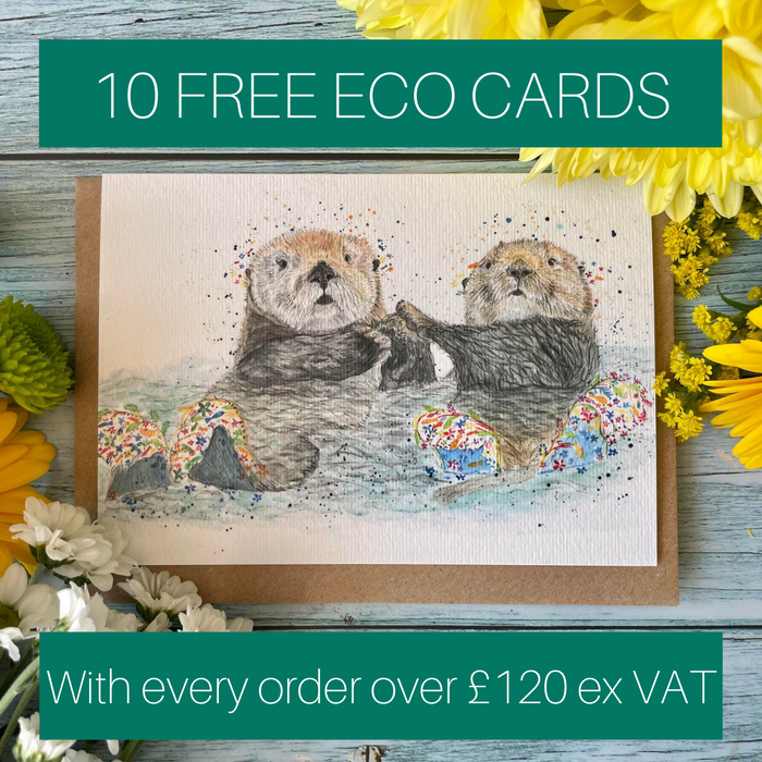 10 Free Eco Cards for every order over £120 Ex VAT