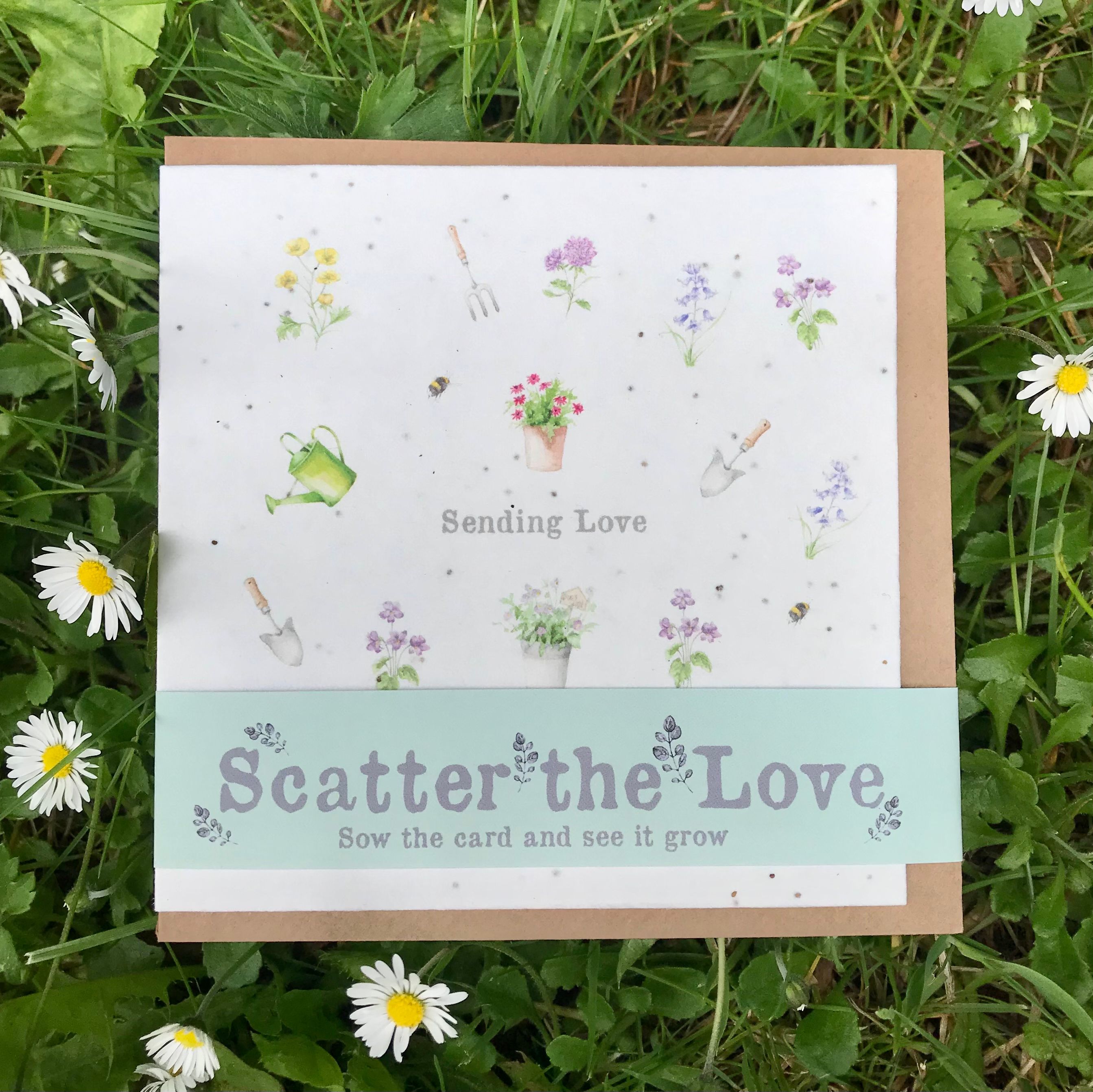 Crumble & Core ‘Scatter the Love' Plantable Seed Greeting Cards