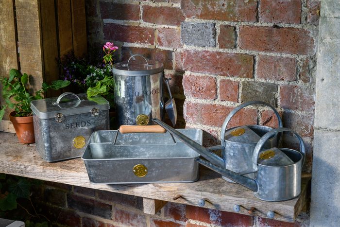 New galvanized steel gardening accessories in Sophie Conran for Burgon & Ball range