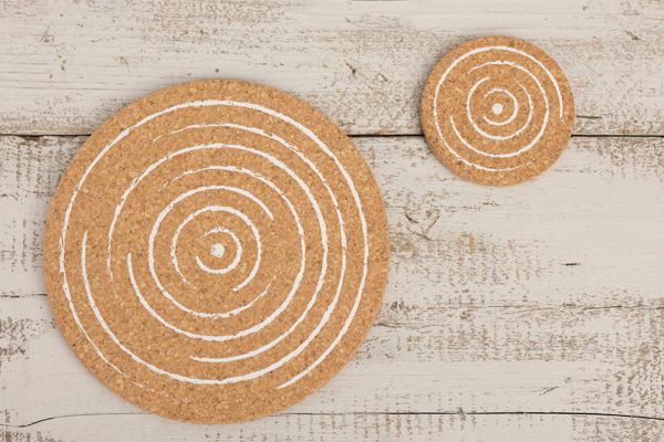 Spirals and Dots Cork