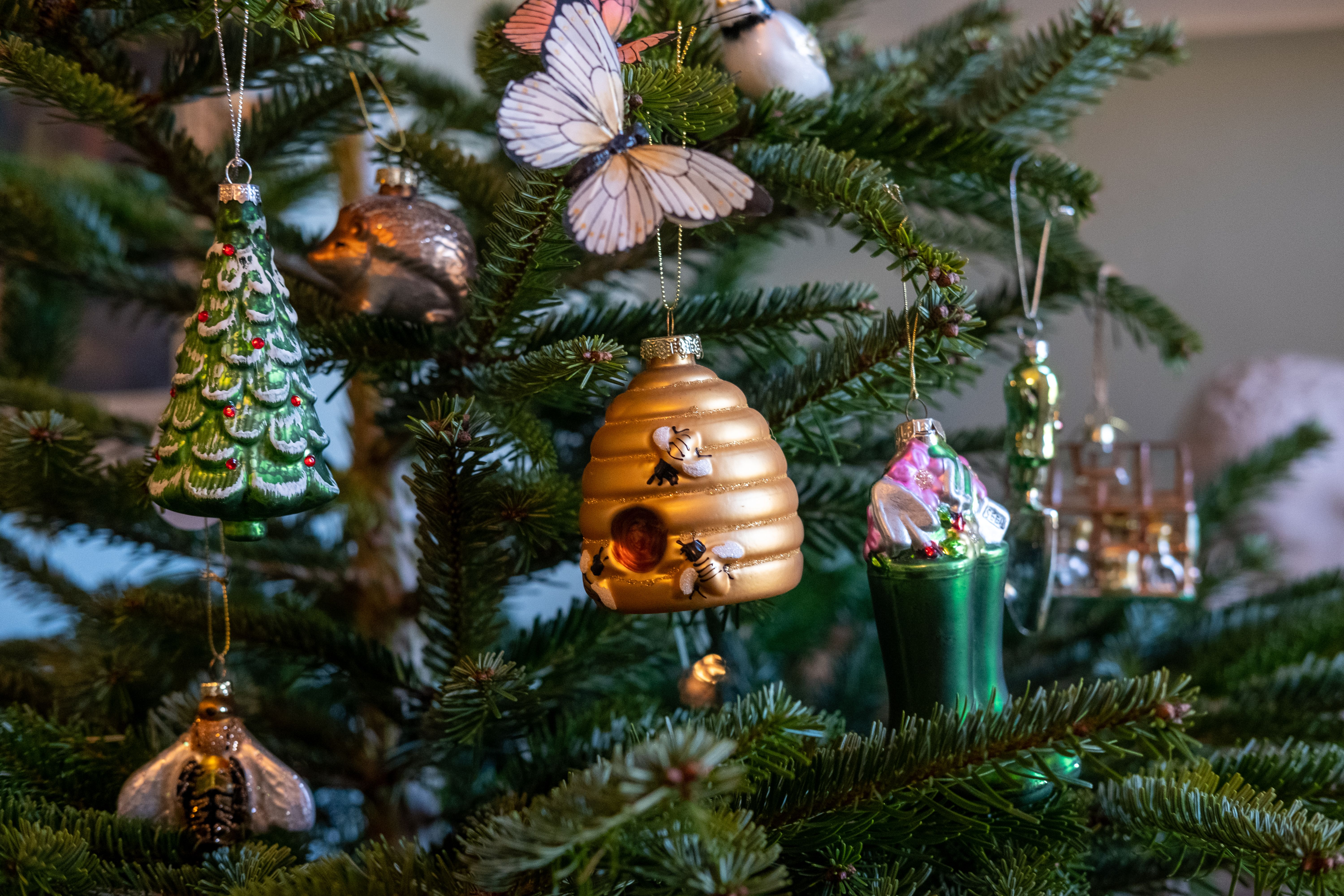 Festive Decorations - tree trims, garlands and much more...