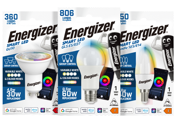 Full range of Energizer, Eveready and JCB LED lighting