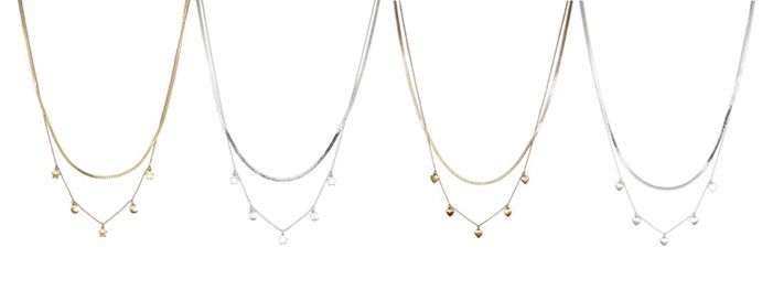 Star, moon & Heart Necklaces