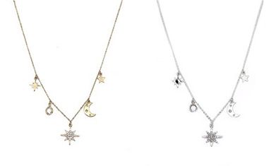 Star, moon & Heart Necklaces