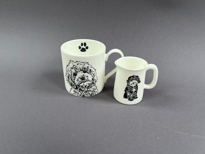 New Ceramic; eggcups, trinket trays and jugs