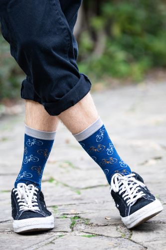 Men's Little Bikes Socks Navy