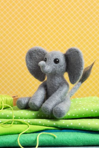 Baby Elephant Needle Felting Kit