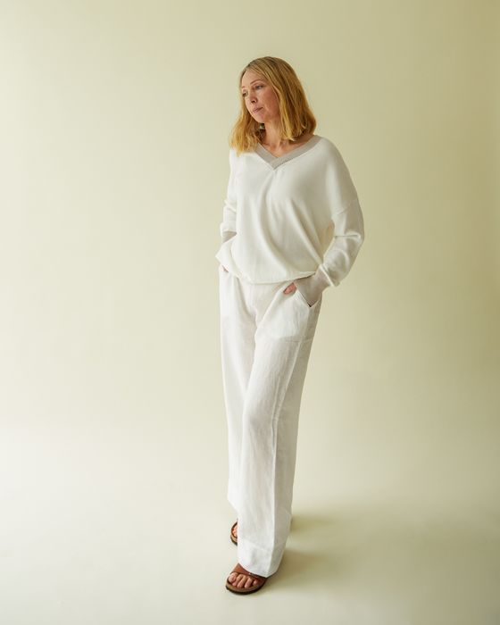 Polly Pant | White