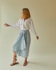 Sadie Skirt | Linen | Pale Blue