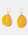 Segment Tagua Earrings