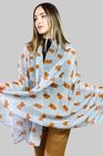 Cute Scottish Highland Buffalo Print Scarf / SC-3893