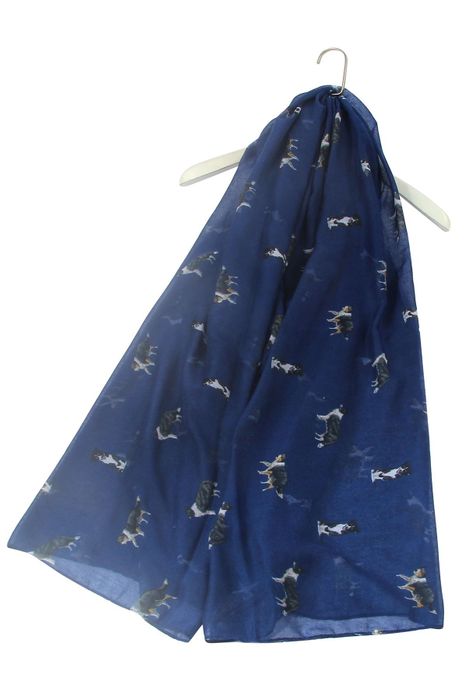 Border Collie Sheep Dog Print Scarf / SC-3072