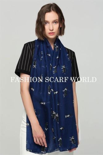 Border Collie Sheep Dog Print Scarf / SC-3072