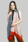 Nautical Stripe With Flower Print Scarf / SC-3874