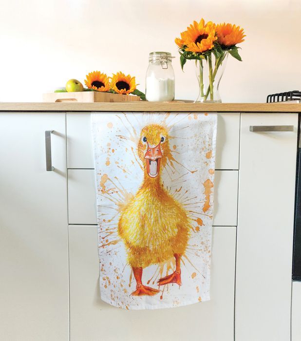Splatter Duck Cotton Tea Towel