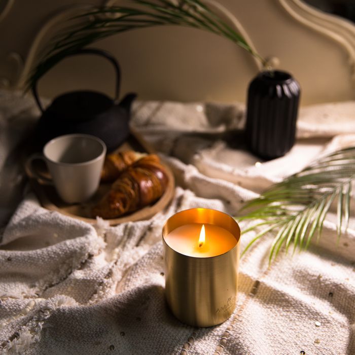 Eco-Luxury Scented Metallic Candle