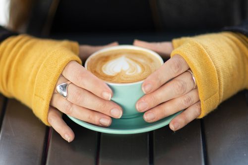 Recycled cashmere fingerless gloves