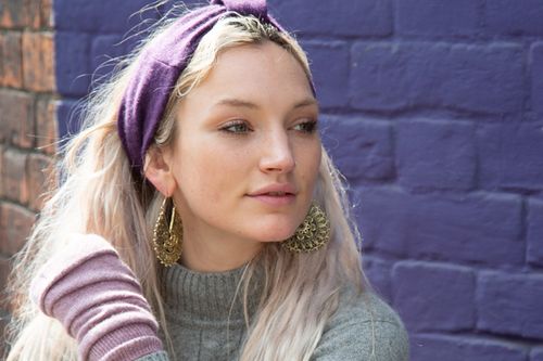 Recycled cashmere headband
