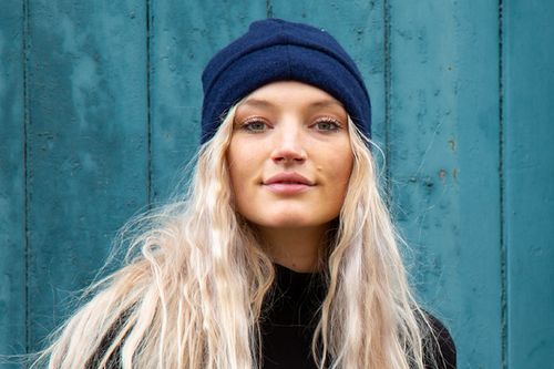 Recycled cashmere beanie