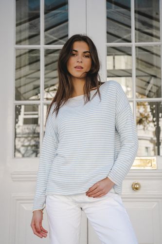 CARA CASHMERE BLEND JUMPER,COLOUR LIGHT BLUE