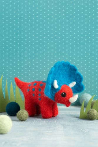 Triceratops Needle Felting Kit